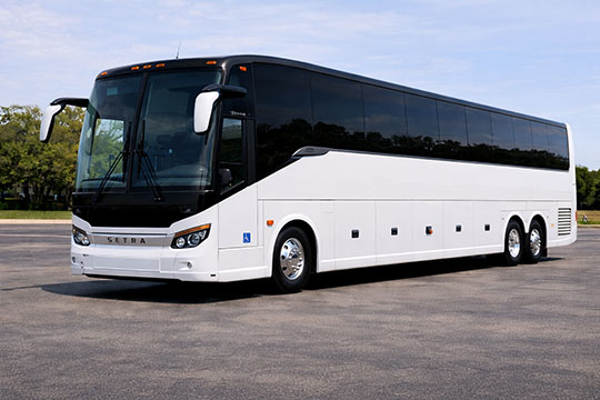 56-passenger charter bus available for charter in Edison, NJ
